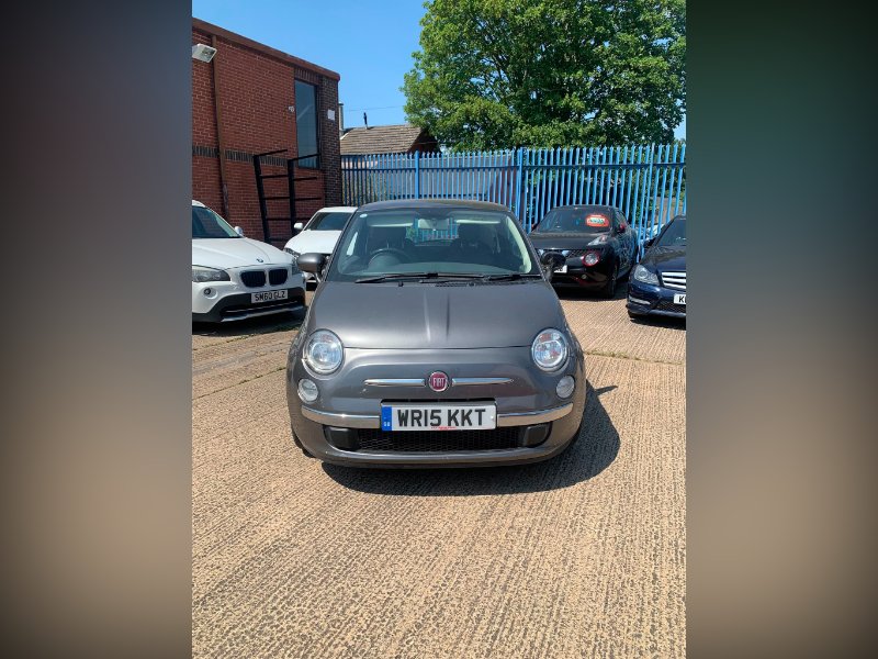 Grey 2015 Fiat 500 0.9 TwinAir Lounge Hatchback 3dr Petrol Manual Euro 6 s/s 105 ps in LEICESTER