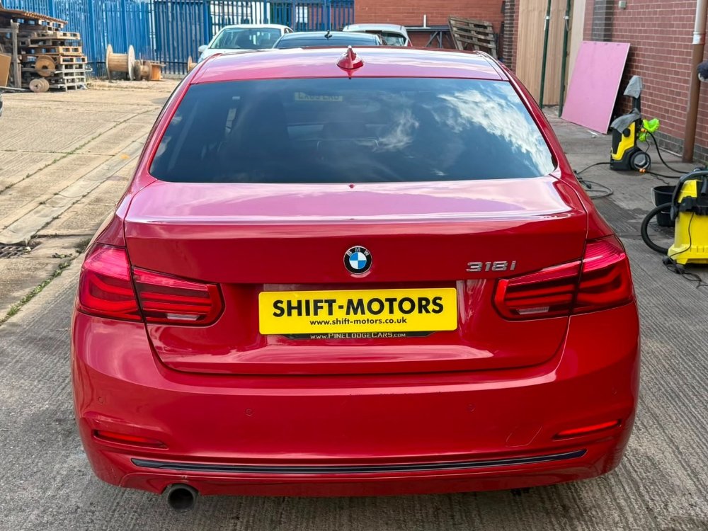 Red BMW 3 Series 1.5 318i Sport Saloon 4dr Petrol Manual Euro 6 s/s 136 ps