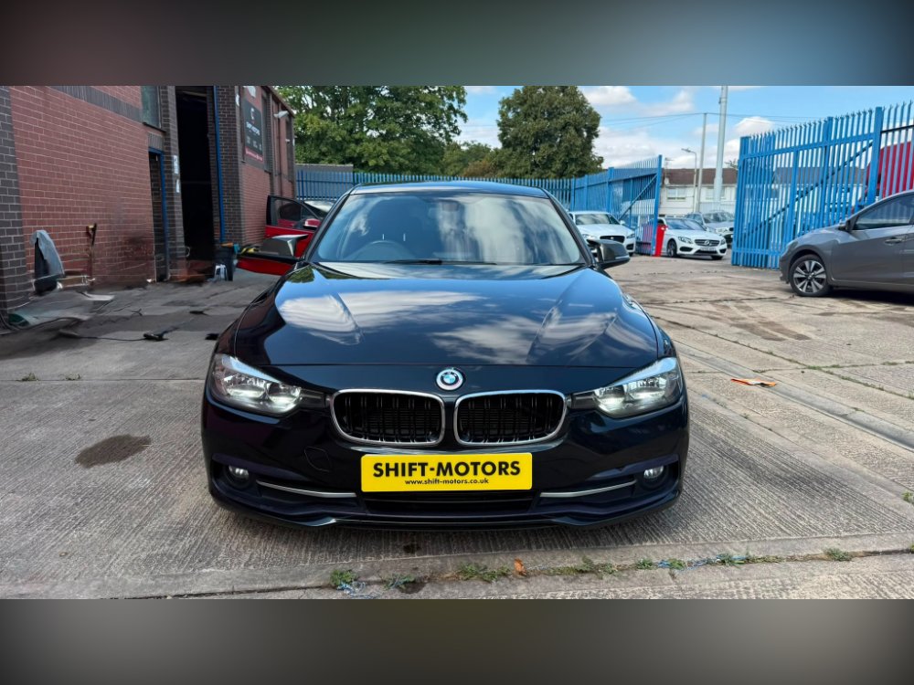 Black BMW 3 Series 2.0 320d Sport Saloon 4dr Diesel Manual Euro 6 s/s 190 ps